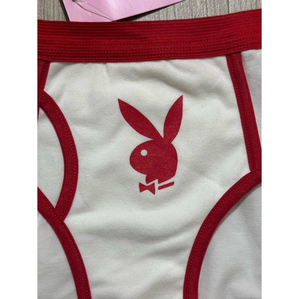Y2K Vintage Playboy Kiss My Bunny Head Briefs Underwear Size L - Picture 7 of 11